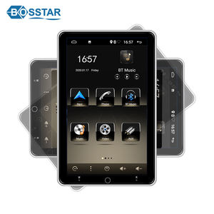 Système audio de voiture universel Bosstar avec écran <span class=keywords><strong>Tesla</strong></span> IPS rotatif de 10 pouces, navigation GPS Android, vidéo de voiture - Product Image 1