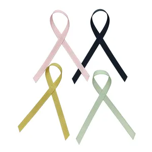 E-Magic Wholesale Customized Colorful Awareness Ribbon Grosgrain Awareness Cancer Ribbon Bows Pin Ribbon Tape