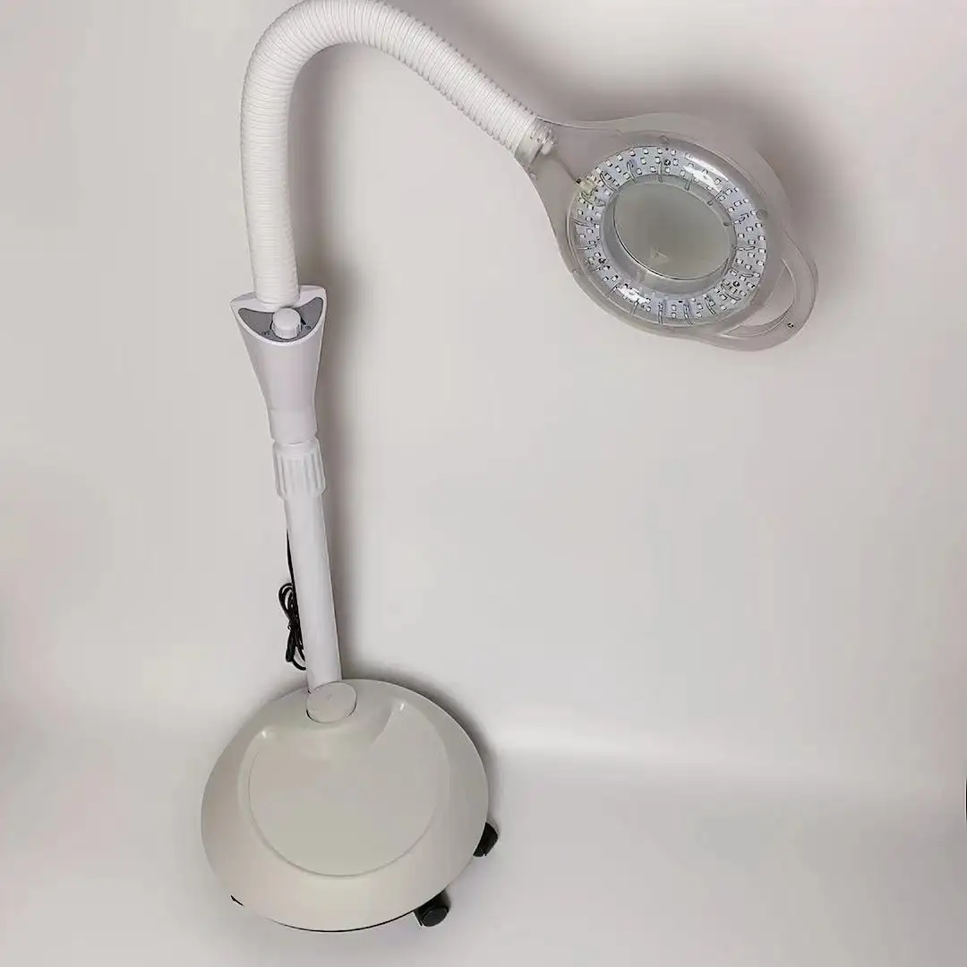 H3007dt Magnifying Floor Magnifier Glass đèn LED ánh sáng với 8x Magnifying Glass cho lông mi mở rộng thẩm mỹ