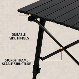 <span class=keywords><strong>Table</strong></span> de <span class=keywords><strong>camping</strong></span> pliante <span class=keywords><strong>4</strong></span> plis légère avec hauteur réglable Emballage personnalisé avec logo personnalisé - Product Image 3