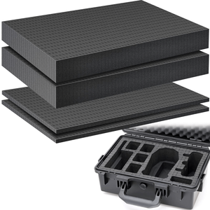 Custom Foam Insert For Interlocking Cases Tool Box Foam Grid Line Foam Cubes