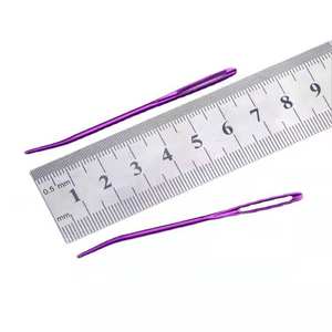 Aguja <span class=keywords><strong>de</strong></span> tejer <span class=keywords><strong>de</strong></span> ojo grande <span class=keywords><strong>de</strong></span> aluminio <span class=keywords><strong>de</strong></span> alta visibilidad, curvada, para <span class=keywords><strong>lana</strong></span> y suéteres, portátil, ecológica, duradera, para costura a mano - Product Image 4