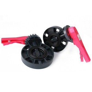 Válvula de mariposa de PVC DN50 de operación manual para uso con agua a temperatura normal - Product Image 2