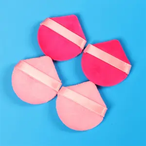 Factory Direct Price Bunter Kristall Super Soft Makeup Double Ribbon Powder Puff