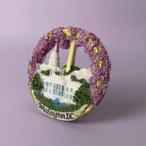 Aimants de réfrigérateur de l'Amérique du Nord, États-Unis, souvenirs de voyage de la ville, faits à la main, résine synthétique, vente en gros, cadeau d'affaires créatif 3D - Product Image 2