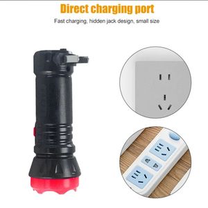 Led ánh sáng mạnh đèn pin khẩn cấp hộ gia đình có thể sạc lại khách sạn nhà khách ngoài trời đèn pin nhỏ - Product Image 5