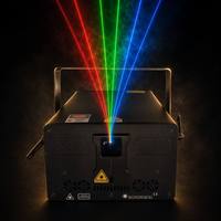 Projecteur laser d'animation RGB 10W pour mariage, DMX512, IP33, 90 CRI, 2000 lumens, éclairage de scène nocturne en aluminium à intensité variable