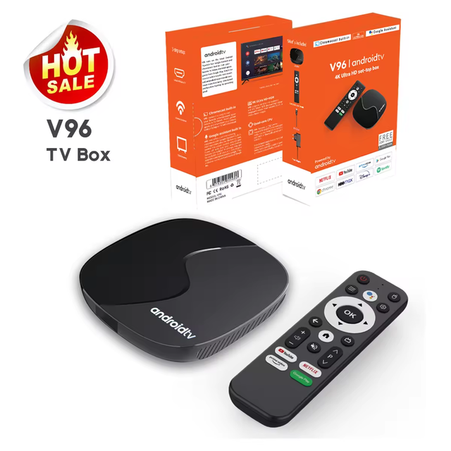 Wholesale Low Price TV Box Android 4K HDR V96 Android TV Box ATV  Dual Band2.4+5G Android 10.0 2+16GB Tv Box