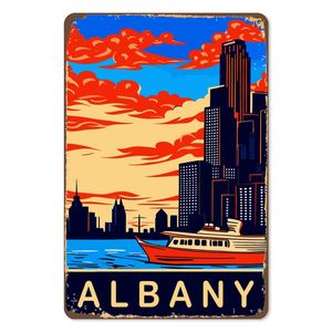 US Armazém Decorativo Tin Plate 20*30 cm Vintage Metal Sinais UV Impressão <span class=keywords><strong>American</strong></span> Scenery Tema Wall Metal Poster - Product Image 4