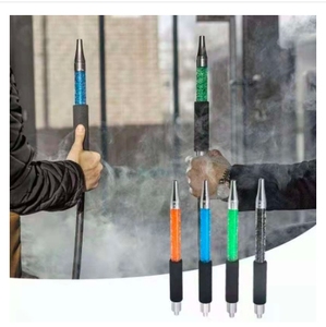 Vente en gros d'accessoires pour narguilé Shisha en plastique tuyau de narguilé poignée de glace pour tuyau de narguilé (noir bleu rose vert blanc) - Product Image 3