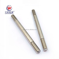 DIN 938 Double End Stud Bolts Threaded Rods Stainless Steel/Carbon Steel Metric/UNC/UNF Thread Customized Sizes Zinc/Black