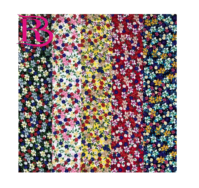 Однотонная плетеная вискозная ткань с цветочным рисунком для платья