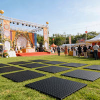 Tapis d'accès robuste en PEHD 4x8 pieds, panneau routier durable pour la protection des chantiers d'excavatrices, grues, camions et engins sur chenilles