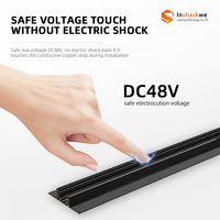 10mm Mini Dali Magnet Track Light Rail encastré Smart 48V a mené le système de lumière de piste magnétique pour la maison