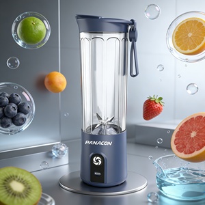 550ml 2000mAh BPA Free Leak Proof Cordless Lightweight Turbo Mode 6 Blades High Speed Portable Smoothie <b>Maker</b> Ice Crusher - Product Image 5
