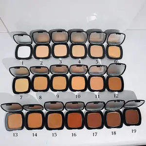 Hot Selling Private Label Face Makeup Compact Powder Vegan Concealer Foundation Powder Waterproof Fond De Teint Press Powder