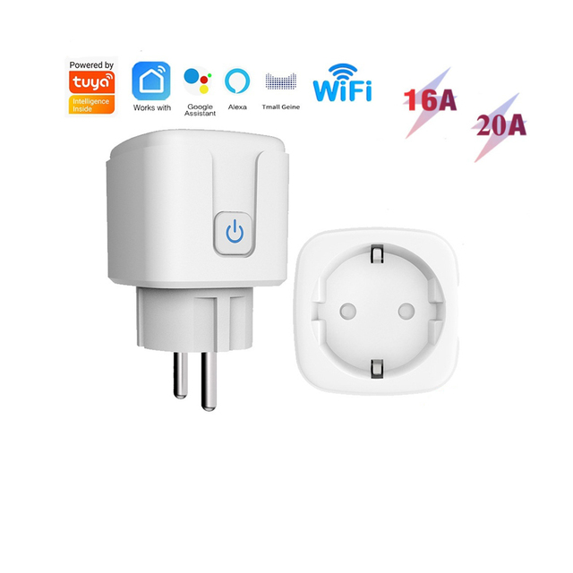 MVAVA 16a Eu Electric Power Tomacorriente Inteligente Smart Life Zigbee Socket Plug Enchufe Inteligente Wifi Alexa Tuya