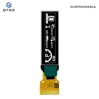 شاشة عرض OLED صغيرة من QTSS بوصة 14 دبوس بألوان كاملة * 32 دقة sd1306 لوحة عرض OLED صغيرة من النوع PMOLED ورق إلكتروني