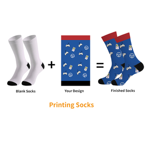 Bas quantité minimale de commande 1 paire échantillon gratuit Logo <span class=keywords><strong>personnalisable</strong></span> coton équipage chaussettes femmes hommes tricoté impression personnalisée chaussettes Street Style - Product Image 2