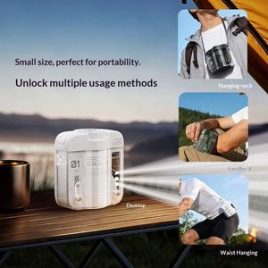 Custom Clear Alldesign Clip-On Waist Semiconductor Cooling 220G Lightweight Portable Rechargeable Battery Outdoor Sports Fan - Product Image 5