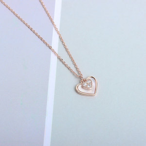 Collier artisanal nordique 925 Shell Coeur-Fabriqué à la main avec incrustation de nacre-Gravure personnalisée pour les marques de galerie - Product Image 5