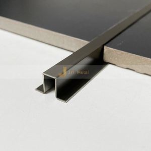 Perfil de Acero Inoxidable Pulido Personalizado EX146 para Piso, Moldura Moderna con Borde en Forma de Arco para Interiores Elegantes, Accesorios Metálicos para Azulejos - Product Image 3