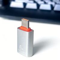 Adaptateur OTG USB-C mâle vers USB-A femelle avec sortie DC, design encastrable pour bureau, compatible avec les appareils photo pour Pro 2