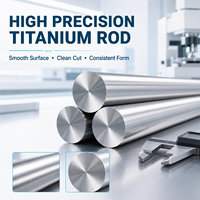 Tige en titane de qualité médicale GR1 CP Ti, biocompatible, forgée, haute précision, conforme ASTM F67, pour usage chirurgical, dentaire et orthopédique