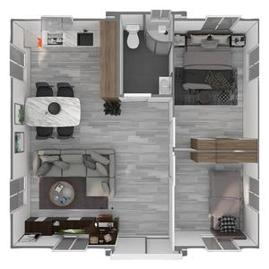 Maison préfabriquée pliable de type Z de 20 pieds maison préfabriquée pliante préfabriquée - Product Image 5