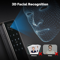 MOES Tuya WiFi Facial Palm Vein Recognition Remote Fingerprint Password IC Card Unlock Indoor Battery Powered Smart Door Lock