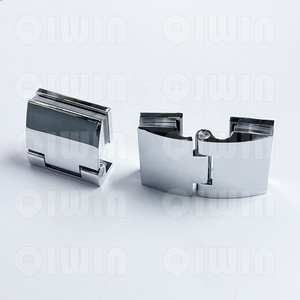 <strong>Russian</strong> <strong>Hinges</strong> Hidden Screws Chrome Plating <strong>Hinges</strong> for Shower Doors Glass to Glass - Product Image 5