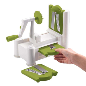 Livraison Rapide - Hachoir Manuel Ergonomique en Acier Inoxydable pour Légumes, Ustensile de Cuisine pour Faire des Légumes Bouclés - Product Image 2