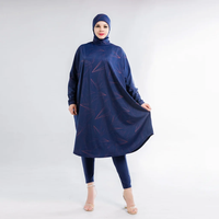 Maillot de bain Burkini musulman, vêtements de bain modestes pour femmes islamiques, grande taille M-6XL, maillot de bain musulman avec hijab