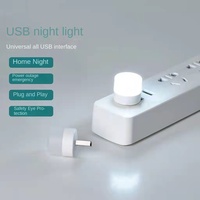 Veilleuse créative portable mini lumières décoratives lampe de table chambre à coucher protection des yeux LED lumière d'ambiance USB alimentation d'urgence