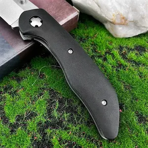 Cuchillo plegable de bolsillo 7506, hoja 440c, mango de fibra de nailon, cuchillos de supervivencia para caza en la jungla, herramientas EDC para senderismo y acampada al aire libre - Product Image 5