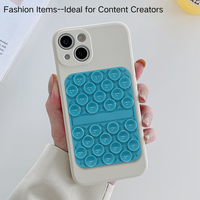 Support de téléphone portable en silicone à ventouse avec logo personnalisé, support adhésif portable en silicone pour téléphone