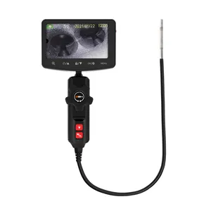 Draagbare Slimme 5.0 Inch 2-weg Articuleren Borescope Videoscoop Slangencamera Voor Motorinspectie