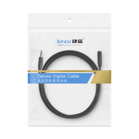 Câble audio stéréo AUX Jack 3.5mm 5m 1/8 "TRS Long câble serpent noir mâle à femelle pour ordinateur tablette haut-parleur/Microphone