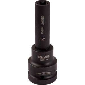 KS TOOLS-450,0483 Casquillo de impacto de 1 '', Torx E, largo-EAN 4042146333426 CASQUILLOS DE IMPACTO Y ACCESORIOS - Product Image 1