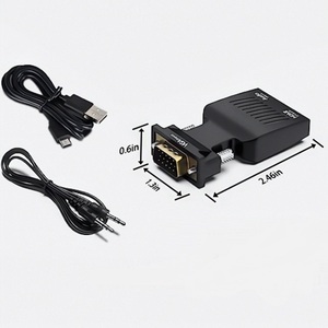 Adaptador Convertidor VGA Macho a HDMI Hembra con Audio, Cable de Video HD 1080P para PC, Laptop, DVD a Monitor HDTV - Product Image 4