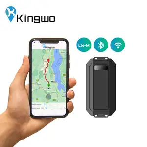 Kingwo Batería grande 20000mAh 10 años por día informe rastreador GPS de activos de larga duración inalámbrico con rastreador de activos magnéticos