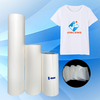 Rouleau de Film PET DTF de haute qualité 30cm 60cm Peel à chaud 75U épaisseur imprimante DTF 24 pouces Film DTF pour transfert de chaleur T-shirt vêtements