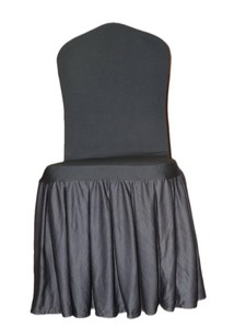 Spandex Chair Cover <b>Skirt</b> Design Customized Size Stretchable Durable Machine Washable High-quality Classic Style Wedding Event - Product Image 2