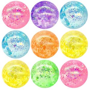 ลูกบอลบีบคลายเครียด TPR สีทองมอลโทส ขนาด 6 ซม. ประกายมุกออโรร่า บีบแล้วคืนตัวช้า บรรเทาความเครียด - Product Image 3