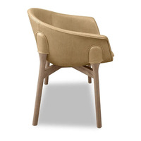 Fauteuil en tissu kaki clair pour hôtel et restaurant, chaise à toucher chaud, support ergonomique, pieds coniques solides, chaise de salon pour hôpital