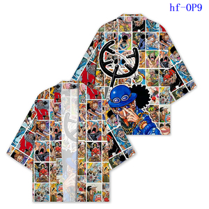 เสื้อคลุมคอสเพลย์สไตล์ญี่ปุ่นโอเวอร์ไซส์ 5 แบบ ลายลูฟี่ โรโรโนอา โซโล ฮาโอริ คิโมโน สำหรับคอสเพลย์อนิเมะ เสื้อยืดฤดูร้อน - Product Image 4