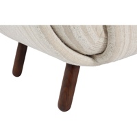 Fauteuil de salon moderne et minimaliste, design de designer, en tissu rembourré, pour la maison et l'hôtel