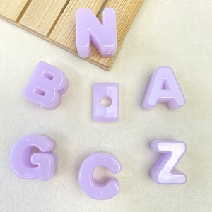 Jelly <b>Large</b>-hole Letter <b>Beads</b> Colorful Loose <b>Beads</b> for DIY Accessories Shoelaces Mobile Phone Chains and Jewelry Accessories - Product Image 4