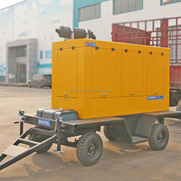 Grupo Electrógeno Diésel de 100KW 125KVA, Silencioso, Móvil, con Remolque, Trifásico, para Energía de Reserva