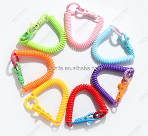 Bán Buôn Có Thể Thu Vào Cuộn Dây Suối Nước Móc Khóa Với Tôm Hùm Claw Clasp Chống Mất Căng Dây Dây Điện Thoại Di Động Đàn Hồi Vòng Chìa Khóa - Product Image 1